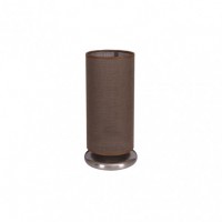 Distribuidor - Lâmpadas Diversas | Sobre Mesas Clássicas | SOBREMESA 1L MARRON CILINDRICO (29X13) Ref: 2.710/1-MARRON